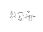 WC, Roca Inspira A342529620 Round Rimless compact falra tolható monoblokkos wc-csésze 600 mm hoss