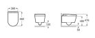 WC, Roca In-wash Inspira A803060001 fali Smart Toilet, integrált bidéfunkciós ülőkével