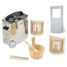 Szauna, Sanotechnik PANORAMA BLACK finn szauna, kétszemélyes J61130