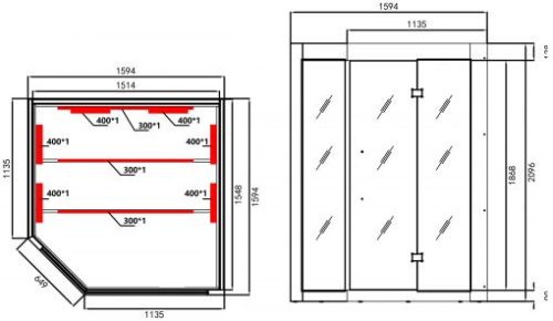 Szauna, Sanotechnik KIRUNA infraszauna, 3-4 személyes K50160