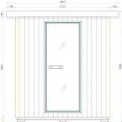 Szauna, Sanotechnik LAHTI kültéri infra- és finn szauna, 5-6 személyes F30200