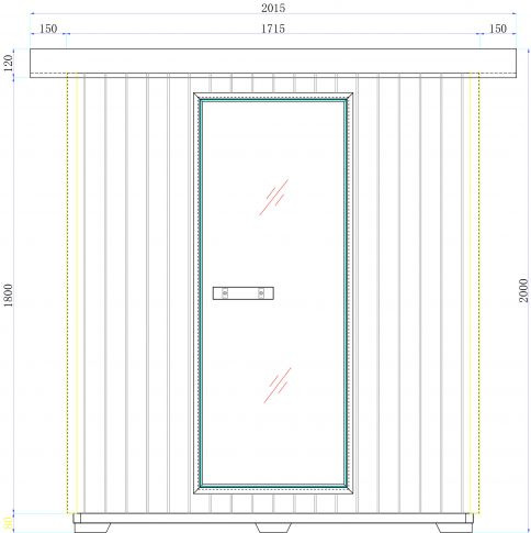 Szauna, Sanotechnik LAHTI kültéri infra- és finn szauna, 5-6 személyes F30200