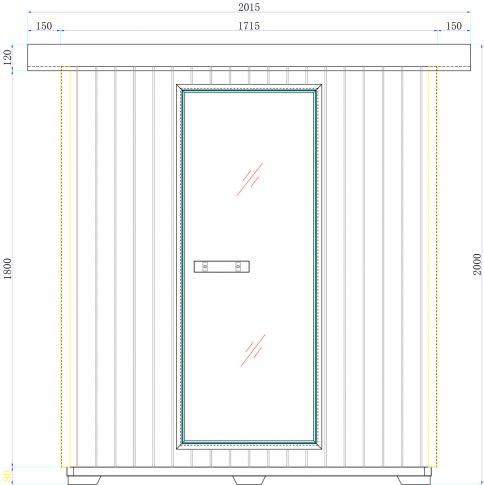 Szauna, Sanotechnik LAHTI kültéri infra- és finn szauna, 5-6 személyes F30200