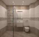 Dekorcsempe, Atrium AT.Alpha Cubic Taupe 25x70  0021852855207