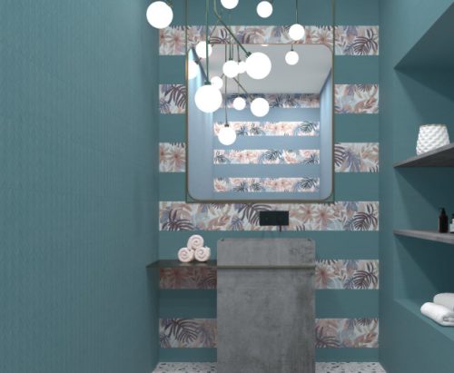 Dekorcsempe, Ape Ceramica Tip Blue 20X50   A034979