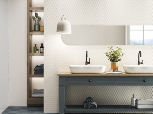 Dekorcsempe, Ape Ceramica Mina Bianco 20X60 A036834