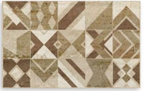 Dekorcsempe, Valore Travertino Patchwork 25x40cm