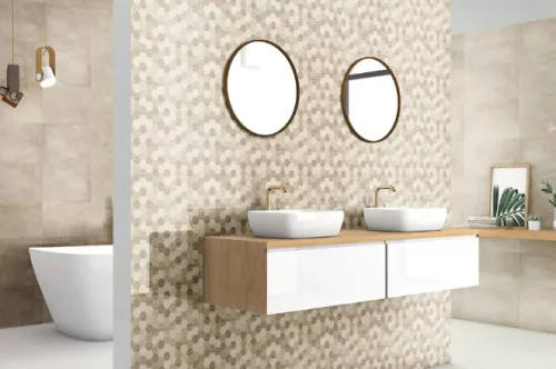 Dekorcsempe, Valore Klara Beige Dekor 25x40cm