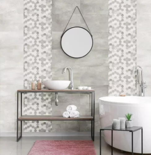 Dekorcsempe, Valore Klara Grey Dekor 25x40cm