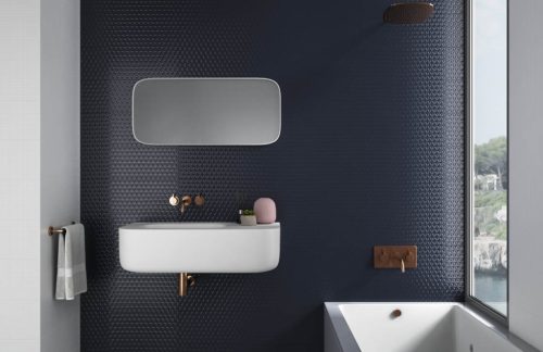 Dekorcsempe, Emigres Velvet Azul 20x60cm