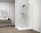 Walk-in, Sapho Esca Gold Matt ES1010-04 Walk-in, falra szerelhető, transzparent üveg, 100 cm