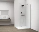 Walk-in, Sapho Esca Chrome ES1080-01/ES8010 Walk-in, falra szerelhető, transzparent üveg, 80 cm