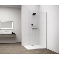   Walk-in, Sapho Esca Chrome ES1080-01/ES8010 Walk-in, falra szerelhető, transzparent üveg, 80 cm