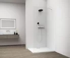 Walk-in, Sapho Esca White Matt ES1090-03 Walk-in, falra szerelhető, transzparent üveg, 90 cm