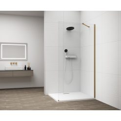   Walk-in, Sapho Esca Gold Matt ES1090-04 Walk-in, falra szerelhető, transzparent üveg, 90 cm