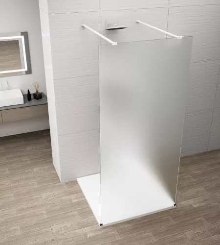 Walk-in, Sapho Esca White Matt ES1111-07 Walk-in, szabadonálló, matt üveg, 110 cm