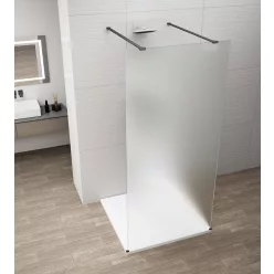  Walk-in, Sapho Esca Black Matt ES1112-06 Walk-in, szabadonálló, matt üveg, 120 cm
