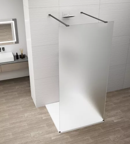 Walk-in, Sapho Esca Black Matt ES1112-06 Walk-in, szabadonálló, matt üveg, 120 cm