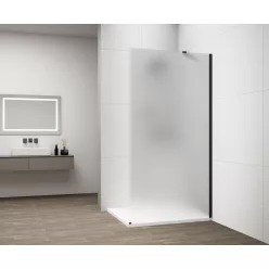   Walk-in, Sapho Esca Black Matt ES1114-02 Walk-in, falra szerelhető, matt üveg, 140 cm