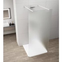   Walk-in, Sapho Esca White Matt ES1114-07 Walk-in, szabadonálló, matt üveg, 140 cm