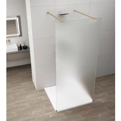   Walk-in, Sapho Esca Gold Matt ES1114-08 Walk-in, szabadonálló, matt üveg, 140 cm