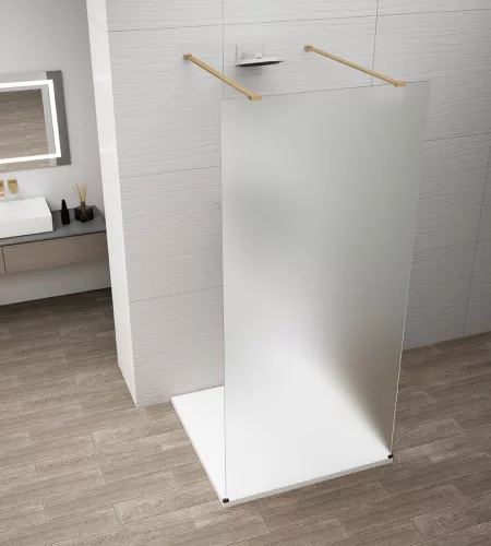Walk-in, Sapho Esca Gold Matt ES1114-08 Walk-in, szabadonálló, matt üveg, 140 cm