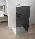 Walk-in, Sapho Esca White Matt ES1210-07 Walk-in, szabadonálló, füst üveg, 100 cm