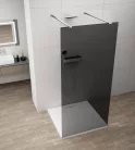 Walk-in, Sapho Esca Chrome ES1212-05 Walk-in, szabadonálló, füst üveg, 120 cm