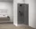 Walk-in, Sapho Esca Black Matt ES1214-02 Walk-in, falra szerelhető, füst üveg, 140 cm