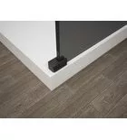 Walk-in, Sapho Esca Black Matt ES1215-02 Walk-in, falra szerelhető, füst üveg, 150 cm