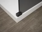 Walk-in, Sapho Esca Black Matt ES1310-06 Walk-in, szabadonálló, flutes üveg, 100 cm