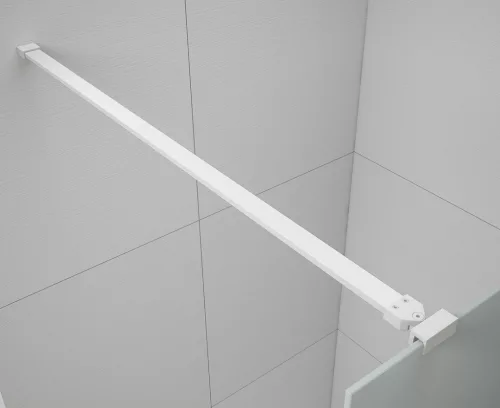 Walk-in, Sapho Esca White Matt ES1310-07 Walk-in, szabadonálló, flutes üveg, 100 cm