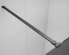 Walk-in, Sapho Esca Black Matt ES1312-06 Walk-in, szabadonálló, flutes üveg, 120 cm