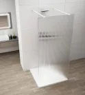 Walk-in, Sapho Esca White Matt ES1312-07 Walk-in, szabadonálló, flutes üveg, 120 cm