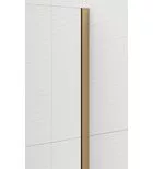 Walk-in, Sapho Esca Gold Matt ES1313-04 Walk-in, falra szerelhető, flutes üveg, 130 cm