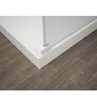 Walk-in, Sapho Esca White Matt ES1313-07 Walk-in, szabadonálló, flutes üveg, 130 cm