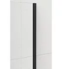 Walk-in, Sapho Esca Black Matt ES1314-02 Walk-in, falra szerelhető, flutes üveg, 140 cm