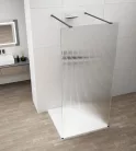 Walk-in, Sapho Esca Black Matt ES1314-06 Walk-in, szabadonálló, flutes üveg, 140 cm