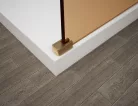 Walk-in, Sapho Esca Gold Matt ES1314-08 Walk-in, szabadonálló, flutes üveg, 140 cm