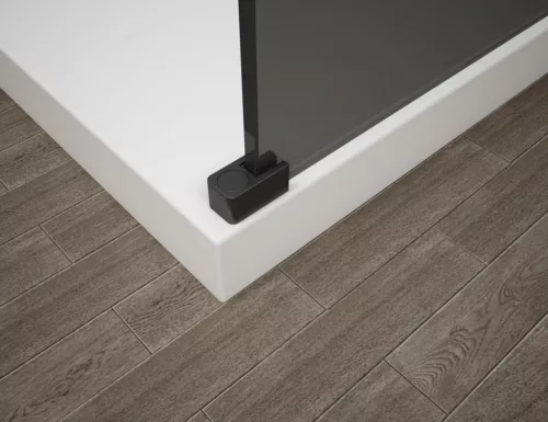 Walk-in, Sapho Esca Black Matt ES1315-06 Walk-in, szabadonálló, flutes üveg, 150 cm