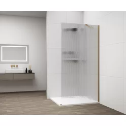   Walk-in, Sapho Esca Gold Matt ES1390-04 Walk-in, falra szerelhető, flutes üveg, 90 cm