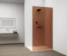 Walk-in, Sapho Esca Chrome ES1511-01 Walk-in, falra szerelhető, barna üveg, 110 cm