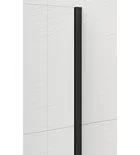 Walk-in, Sapho Esca Black Matt ES1511-02 Walk-in, falra szerelhető, barna üveg, 110 cm