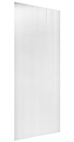 Zuhanyfal, Sapho Esca ES1380 Walk-in zuhanyfal, flutes üveg, 80x210 cm