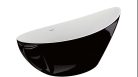 Kád, M-Acryl Paradise szabadonálló kád 180x80 cm fényes fekete