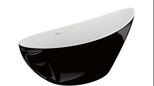 Kád, M-Acryl Paradise szabadonálló kád 180x80 cm fényes fekete