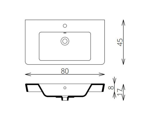 Alsó szekrény, Tboss Milla 80