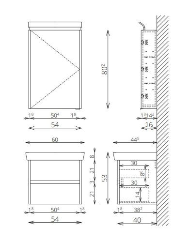 Komplett bútor, Tboss Milla 60