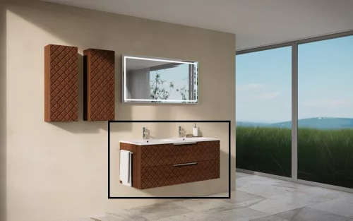 Alsó szekrény, Tboss Quarto 120 2F króm fogantyúval