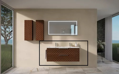 Alsó szekrény, Tboss Quarto 120 2F króm fogantyúval